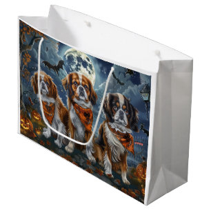 Tibetan Spaniel Halloween Spooky  Large Gift Bag