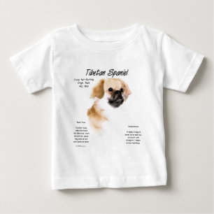 Tibetan Spaniel History Design Baby T-Shirt
