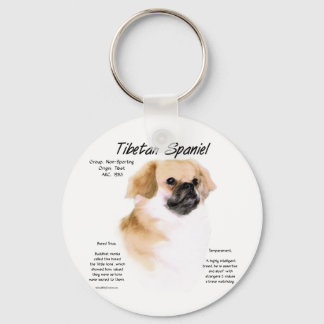 Tibetan Spaniel History Design Keychain