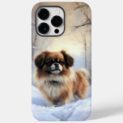 Tibetan Spaniel Let It Snow Christmas  Case_Mate iPhone 14 Pro Max Case