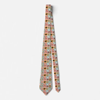 Tibetan Spaniel Multi Colored Tie