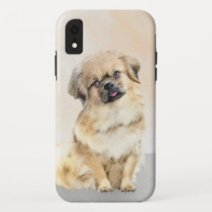 Tibetan Spaniel Painting - Cute Original Dog Art iPhone XR Case