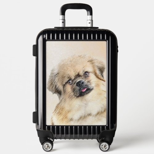 Tibetan Spaniel Painting _ Cute Original Dog Art Luggage
