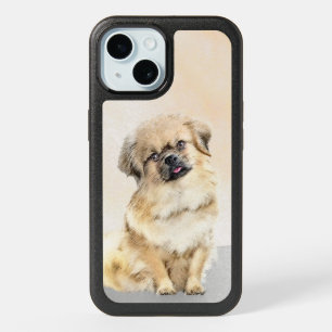 Tibetan Spaniel Painting - Cute Original Dog Art O iPhone 15 Case