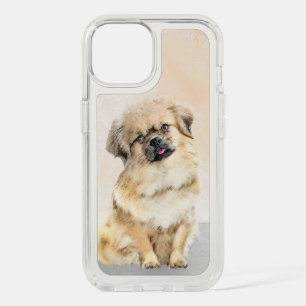 Tibetan Spaniel Painting - Cute Original Dog Art iPhone 15 Case