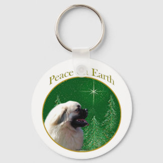 Tibetan Spaniel Peace Keychain