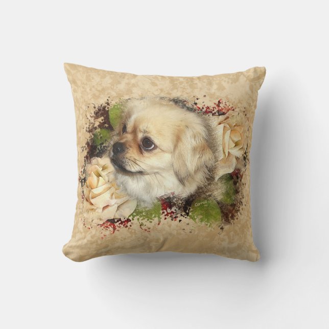 Tibetan Spaniel Pillow (Front)