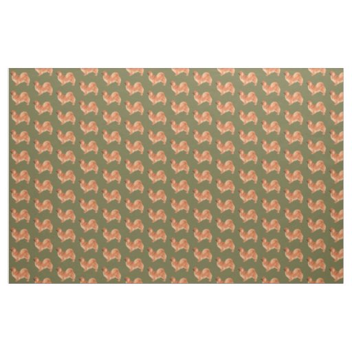 Tibetan Spaniel (Red) Fabric