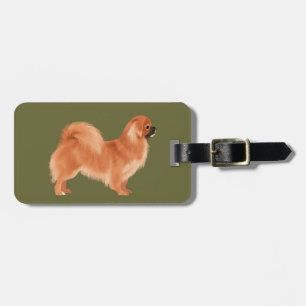 Tibetan Spaniel (Red) Luggage Tag