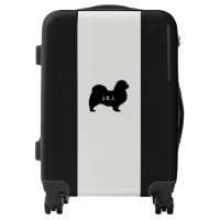 Tibetan Spaniel Silhouette with Custom Text