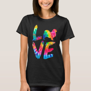 Tibetan Spaniel Tie Dye Love Dog Mom Dad T-Shirt