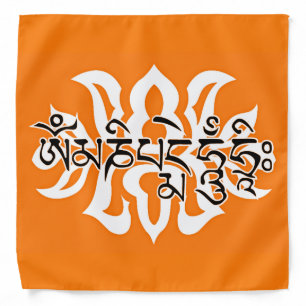 Tibetan Spiritual Gift for HER/Om Ma Ni Pad Me Hum Bandana