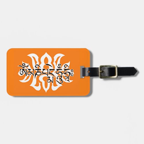 Tibetan Spiritual Gift for HEROm Ma Ni Pad Me Hum Luggage Tag