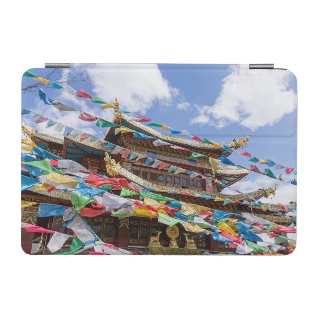 Tibetan Temple with prayer flags - Yunnan, China iPad Mini Cover (Horizontal)