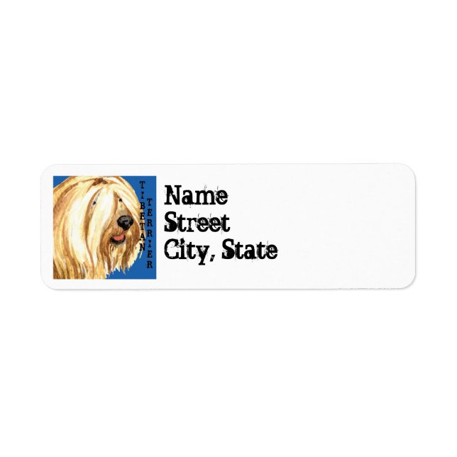 Tibetan Terrier Color Block Label (Front)