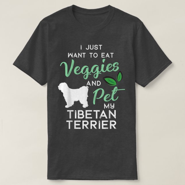 Tibetan Terrier Dog Cigar lover owner Xmas Birthda T-Shirt (Design Front)