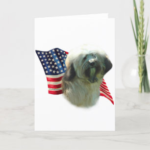 Tibetan Terrier Flag Card