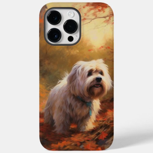 Tibetan Terrier in Autumn Leaves Fall Inspire  Case_Mate iPhone 14 Pro Max Case