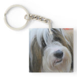 Tibetan Terrier Keychain