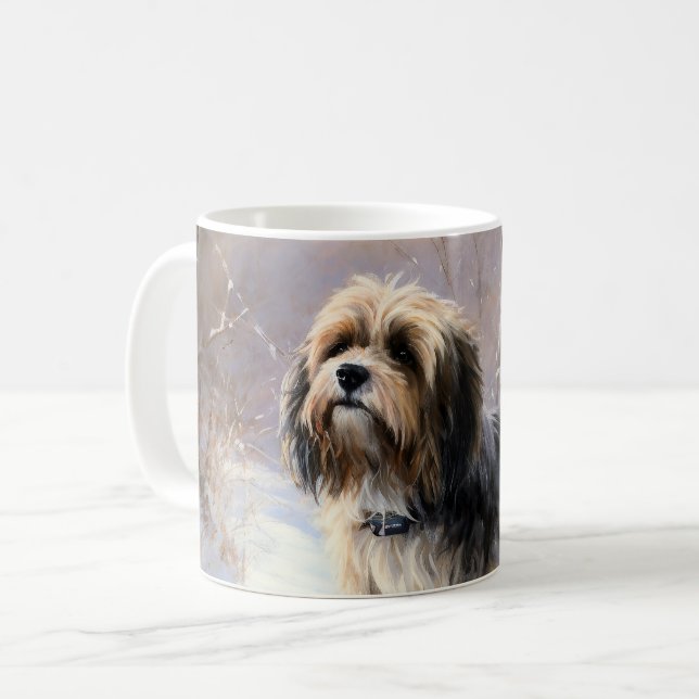 Tibetan Terrier Let It Snow Christmas  Coffee Mug (Front Left)