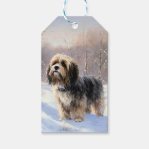 Tibetan Terrier Let It Snow Christmas Gift Tags