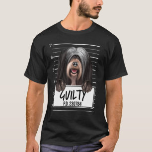 Tibetan Terrier Mugshot Guilty Dog T-Shirt