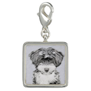 Tibetan Terrier Painting - Cute Original Dog Art Charm
