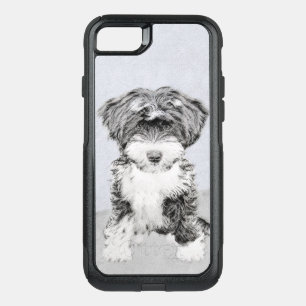 Tibetan Terrier Painting - Cute Original Dog Art OtterBox Commuter iPhone SE/8/7 Case