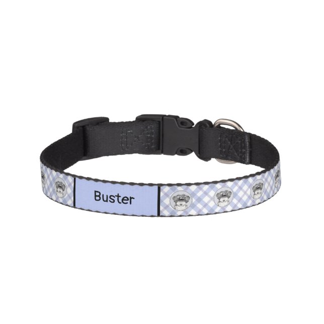 Tibetan Terrier Painting - Cute Original Dog Art Pet Collar (Front)