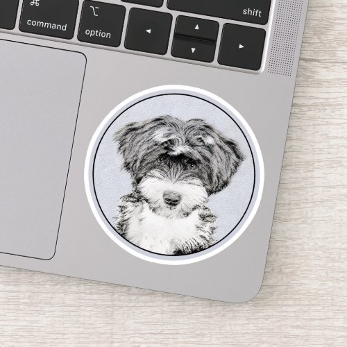 Tibetan Terrier Painting _ Cute Original Dog Art Sticker