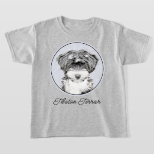 Tibetan Terrier Painting - Cute Original Dog Art T-Shirt
