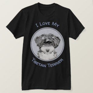 Tibetan Terrier Painting - Cute Original Dog Art T-Shirt