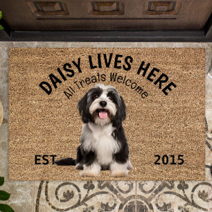 Tibetan Terrier Personalized Dog Lover Doormat