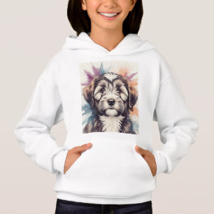 Tibetan Terrier Puppy by Natasha Us Hoodie