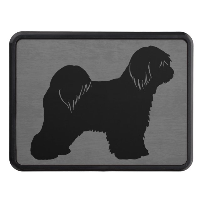 Tibetan Terrier Silhouette Hitch Cover (Front)