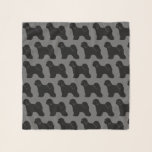 Tibetan Terrier Silhouettes Pattern Scarf<br><div class="desc">Tibbie Lover's Scarf</div>