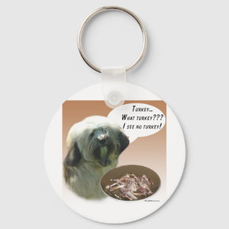 Tibetan Terrier Turkey Keychain