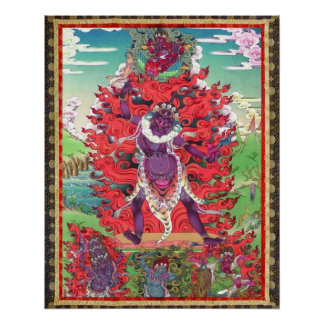 Tibetan Thangka Ekajati Art Poster