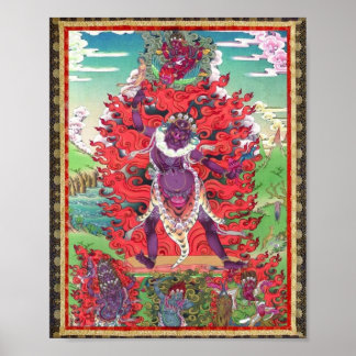 Tibetan Thangka Ekajati Art Poster