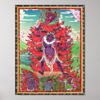 Tibetan Thangka Ekajati Art Poster Print