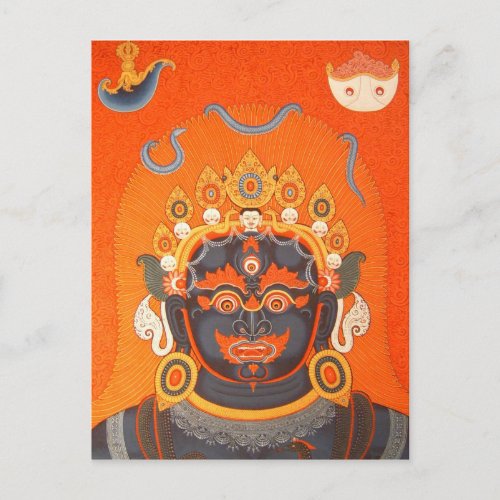 Tibetan Thangka God Art Postcard