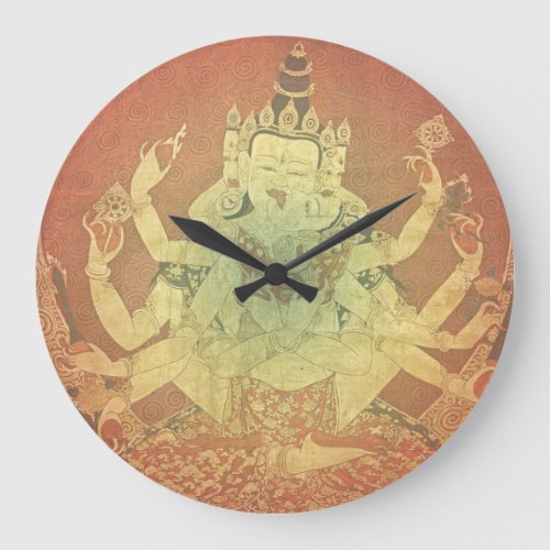 Tibetan Thangka Guhyasamaja Akshobhyavajra Clock