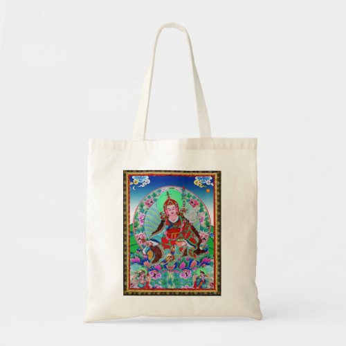 Tibetan Thangka Padmasambhava Tote Bag