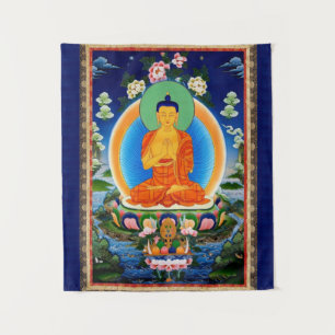 Tibetan Thangka Prabhutaratna Buddha Tapestry