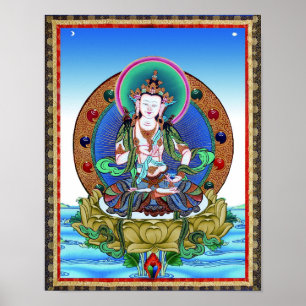 Tibetan Thangka Vajrasattva Tattoo Mandala Print