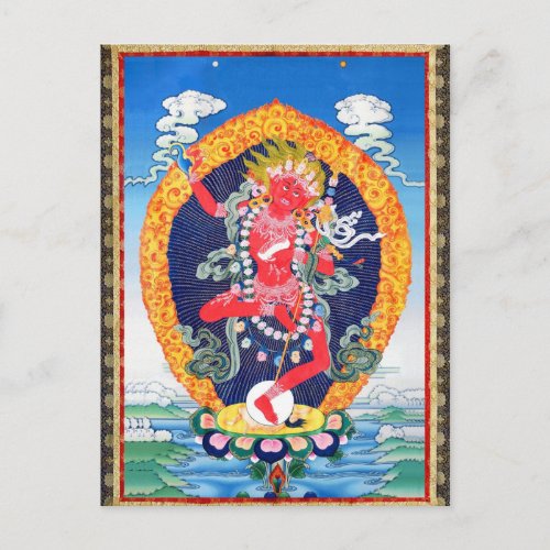 Tibetan Thangka Vajravarahi Postcard