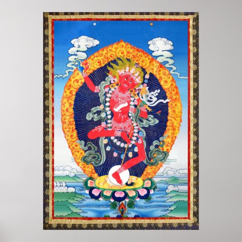 Tibetan Thangka Vajravarahi Poster