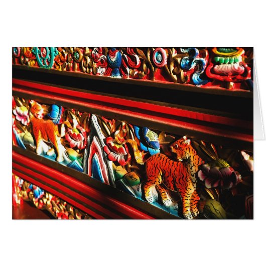 Tibetan Tiger Box Meditation Card (Front Horizontal)