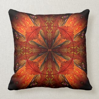 Tibetan Trumpet Vine Throw Pillow