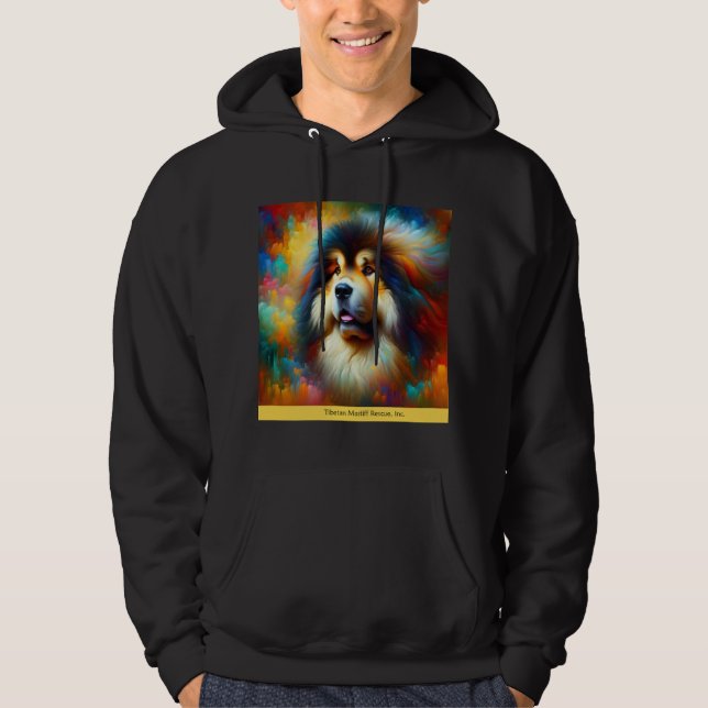 TibetanMastiff Head Hoodie (Front)